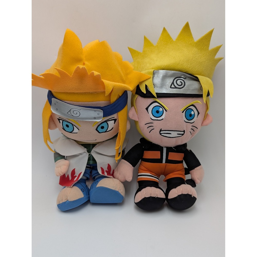 Banpresto Plush Set Orange Naruto & Minato Namikaze 2007 Anime